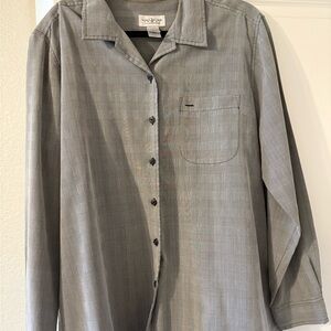 Gray Button-Up Shirt